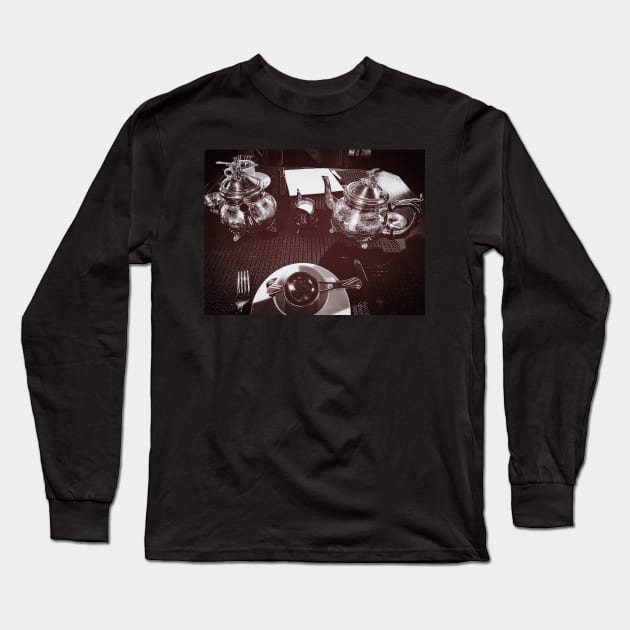 Tea Time Long Sleeve T-Shirt by Tess Salazar Espinoza